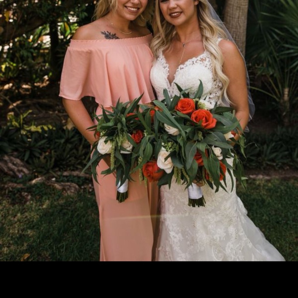 Show me your mumu, off the shoulder Coral Dress